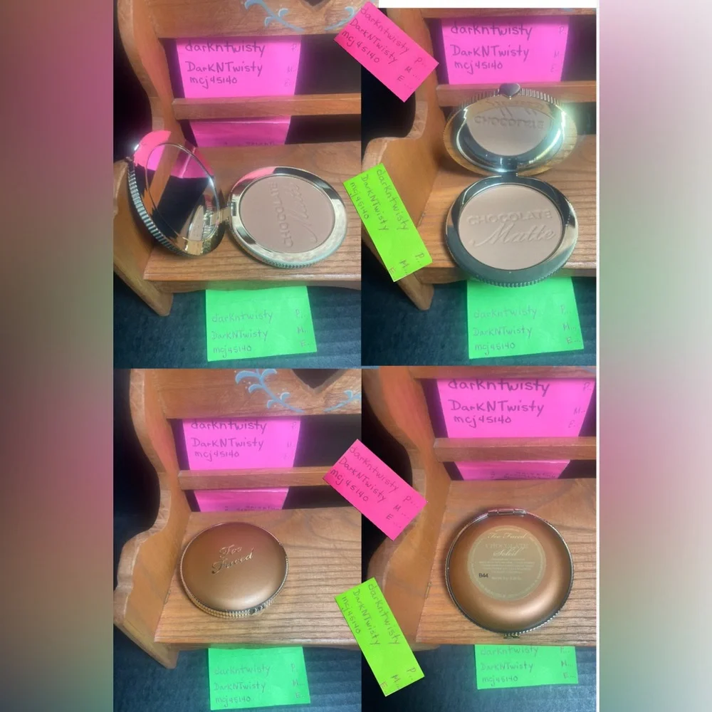 BNIB Too Faced Chocolate Soleil Cocoa Powder Longwear Matte Bronzer compact